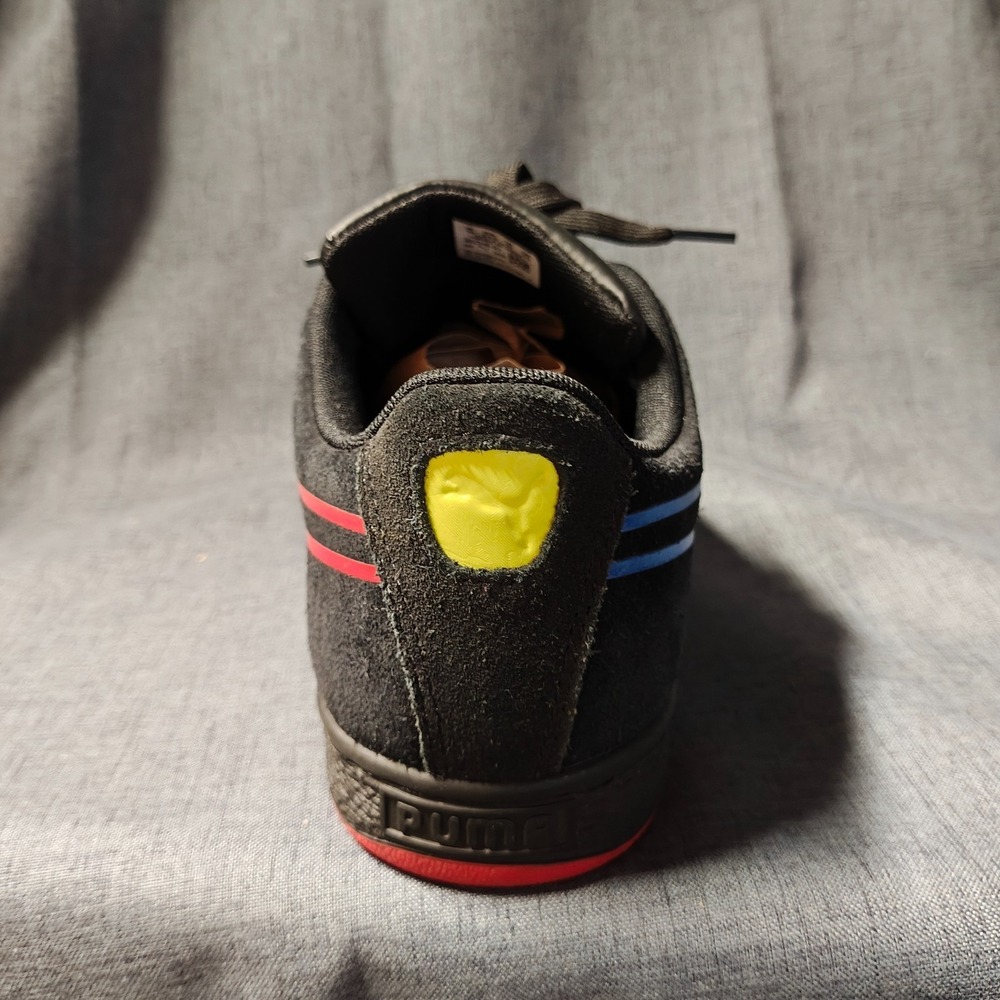 PUMA Suede Hypnotic Black Lápis Blue Red Men's Size 11 Sneakers 382318-01 - Picture 4 of 16